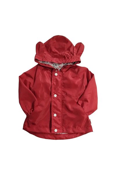 paşa bebe ve çocuk giyim Girl - Waterproof Hooded and Pocketed Raincoat Jacket