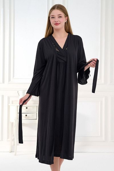 miss bird Maternity Nightie Set with Dressing Gown