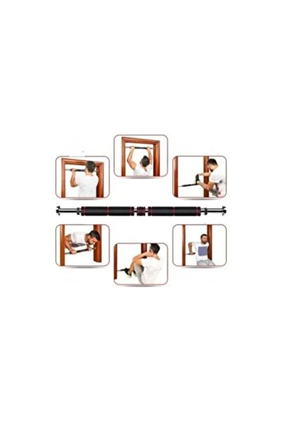 MultiFlexPro Tam Süngerli Lüks Kapı Barfiksi - 60-100 cm Barfiks - Kapı Koridor Barı Kapı Barı