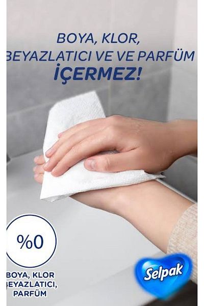 Selpak Hand and Face Towels 100 Pieces 2X100 (200 Sheets)