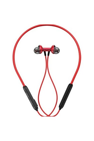 micromir KIRMIZI BOYUN ASKILI MIKNATISLI BLUETOOTH SPOR KULAK İÇİ