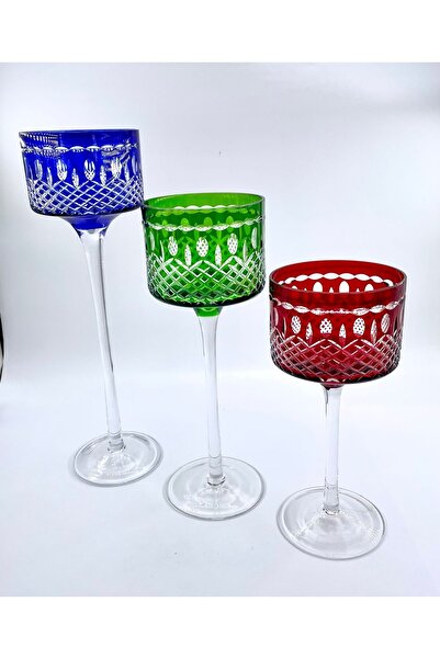 Kristal Market 3’lü Kristal Renkli Mumluk