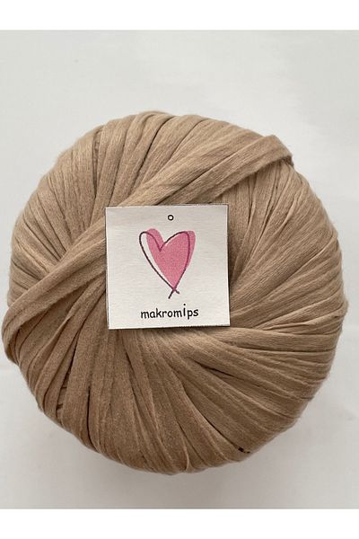 Makromİps PREMIUM MIX SOFT RAFFIA - Μαλακή φυσική μαρμαρυγμένη τσάντα Raffia, 50 gr 65 m, Χόμπι χειρός με κιτ σχοινιού