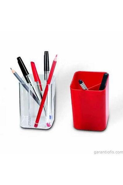 Mas Pen Holder Crystal Cubic Transparent Modern Office Home School Ware Teenager Adult