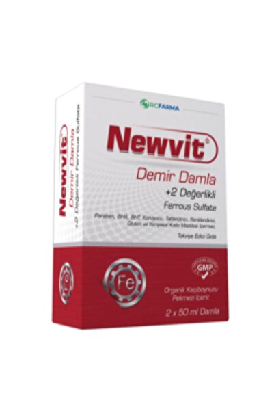 Newvit STD Newvit Demir Damla 2 x 50 ML ( TEKLİDİR )