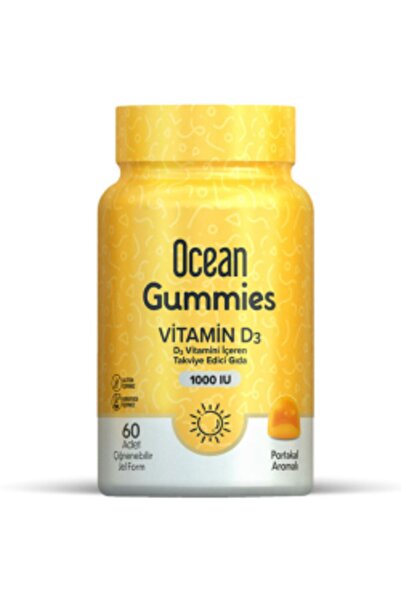 Orzax STD Orzax Ocean Gummies Vitamin D3 60 Çiğneme Form ( TEKLİDİR )