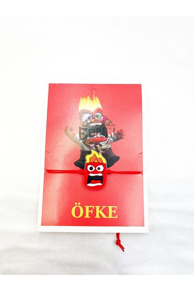 Ebruli Boncuk Children's Bracelet Accessory Jewelry - Joy, Anger, Delusion, Anxiety, Sadness, Horror Character (1 Piece)