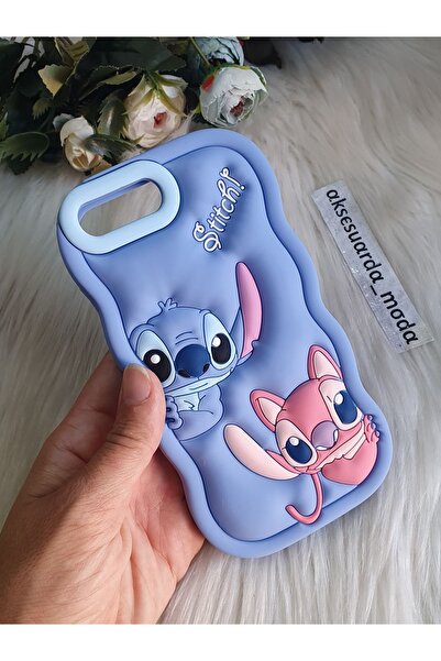 Aksesuarda Moda Iphone 6 PLUS ve 6S PLUS Uyumlu Stitch Disney Lilo Ve Stiç Ha...