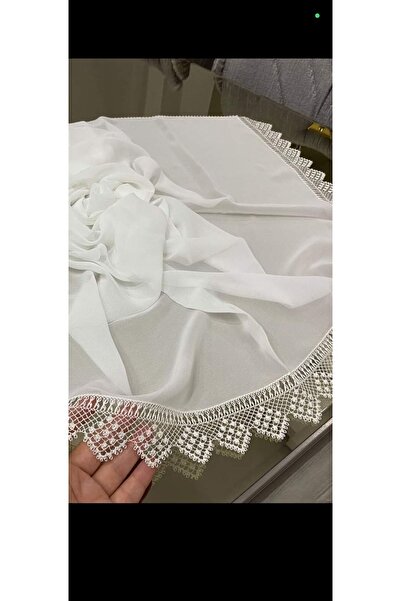 NUMİSTORE İğne oyası beyaz renk namaz örtüsü