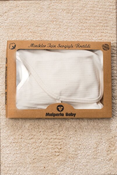 Mai Perla 5 Piece Organic Cotton Hospital Discharge Set - Solid Color Boxed