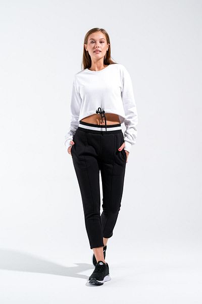 Signature Style 724901 _πλεκτά Φούτερ με ζώνη (7/8 BOY SPORTİF)