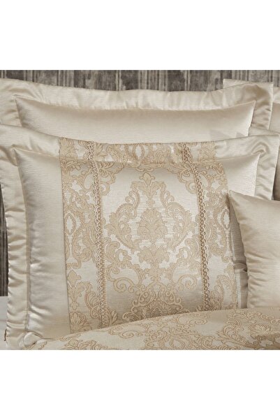 Solinas Collection Helena Krem – Vizon Gold Simli Çift Kişilik Çeyizlik Yatak Örtüsü