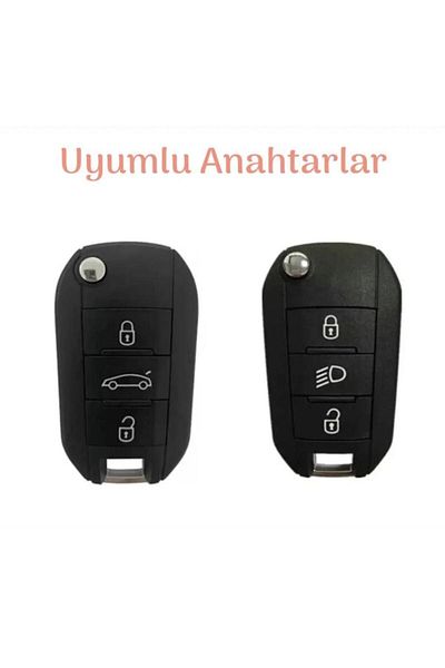 ŞENYILDIZ AKSESUAR Peugeot 3008 Rifter Key Case - Black Chrome, 2. Please See the Image