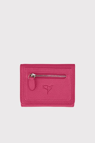 Garbalia Fuchsia Genuine Leather Women's Wallet - Moon
