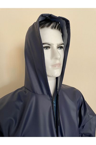 NGV Pardesiu de pescar bleumarin - Pelernă de ploaie PVC impermeabilă