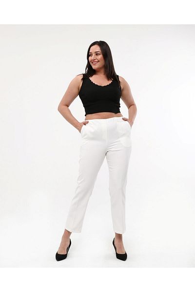 Mole İstanbul Narrow Leg Large Size Women's Trousers