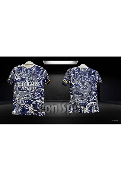 Lion Spor Dragon Navy Blue Special Design - Κοντομάνικη φανέλα