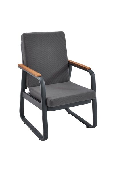 Erinöz Bella Bahçe Balkon Sandalyesi - Antrasit