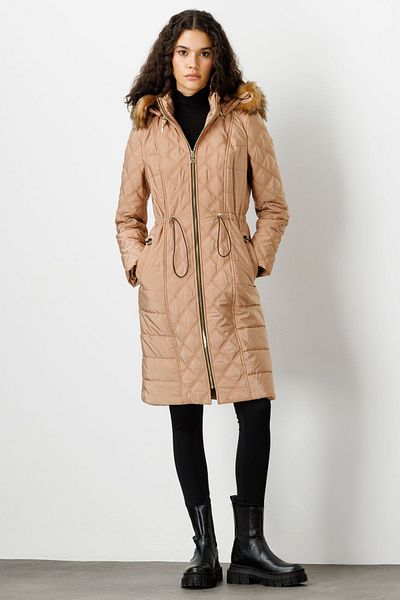 Ekol Quilted Coat - Hood Detailed