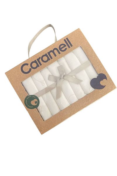 Caramell Limoon Kids Organic 7-Piece Baby Mouth Wipes - 100% Cotton Ecru Peny Basic