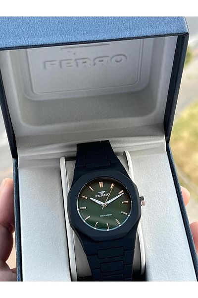 FERRO 50 Mt Water Resistant Men's Wristwatch - Polycarbon Case and Cord Ef11400-G10