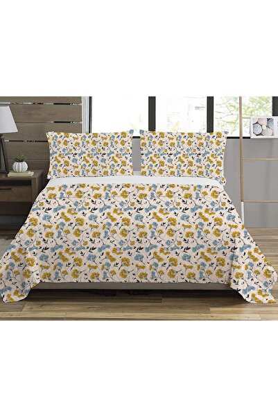 Evmila Model de flori, piqué dublu imprimat (200x220 cm)