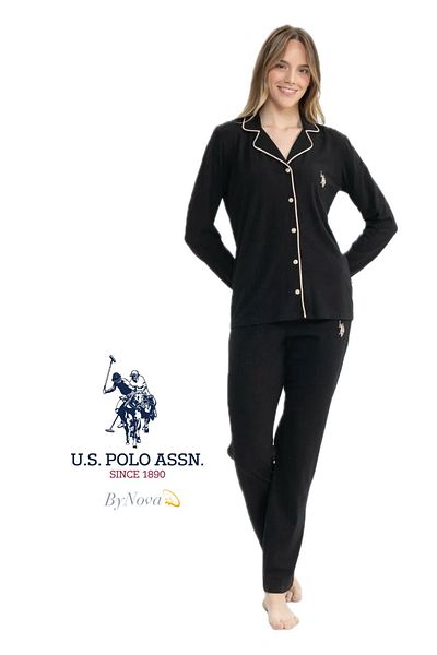 U.S. Polo Assn. Us Polo Assn. Women's Nova Pajama Set - Mer.1Q1.D92.Doe.Cyob.Bff/O