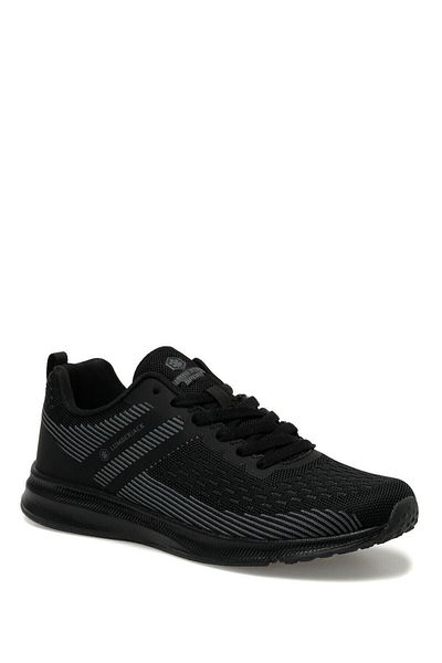 lumberjack Men's Black Running Shoes - Lace-Up and Comfortable Sole