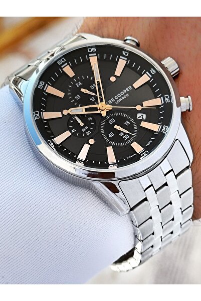 Lee Cooper 5 Atm Waterproof Steel Cord Men's Wrist Watch - Functions Active