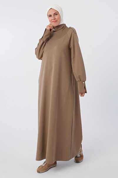 ALLDAY Φόρεμα επωμίδας με βαμβακερά μανίκια βιζόν