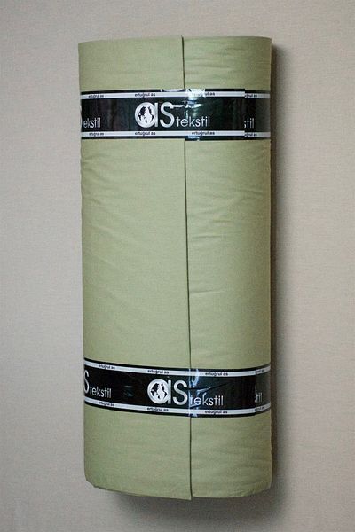 AS TEKSTİL Light Khaki Green Poplin Fabric - 100% Cotton Super Luxury Akfil (1 Meter)