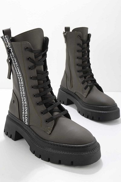 Bambi Matte Khaki Women's Boots & Booties02538060009