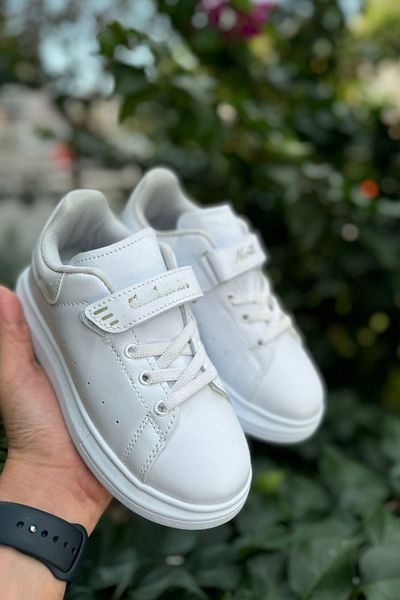 Bitmedeniste Pantofi sport albi Anorak pentru copii unisex