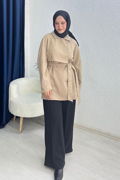 lurex moda Robe Trench Coat