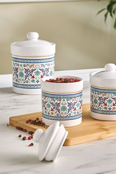 Karaca Beylerbeyi 7-Piece Silicone Lid Spice Set