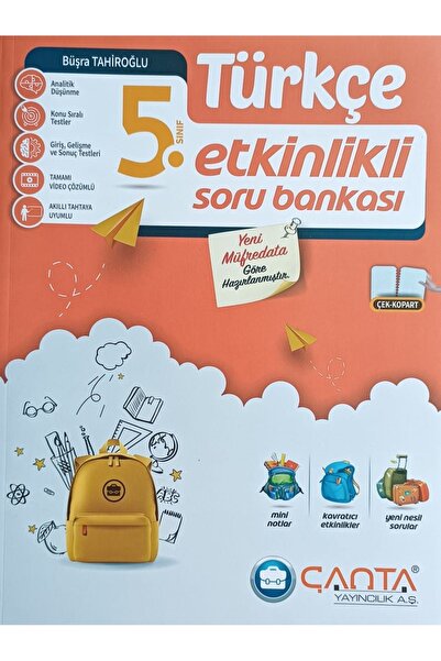 Çanta Yayıncılık ÇANTA YAYINLARI 5.SINIF TÜRKÇE ETKİNLİKLİ SORU BANKASI