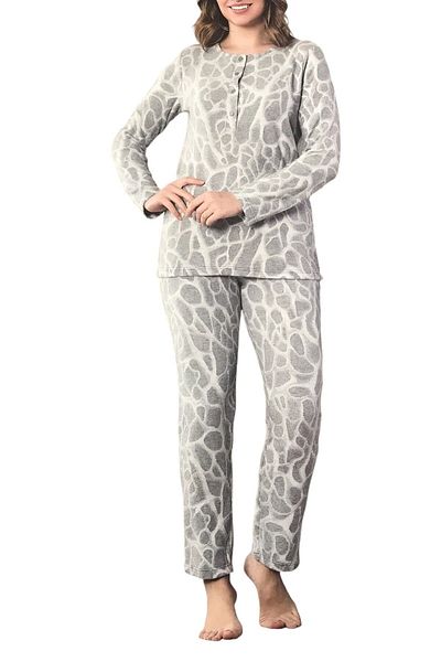 Tuba 9275- Women's Placket Pajama Set