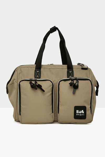 Bagmori Mink Color Double Pocket Bag for Mother Baby - m 000008498