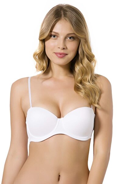 Momslab Elita Micro podržani beli podstavljeni ženski grudnjak 7030