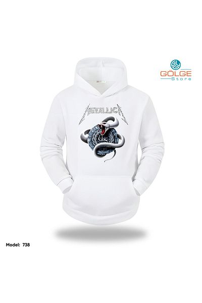 Gölge Store Hanorac cu glugă unisex oversize cu imprimeu MeTalliCa