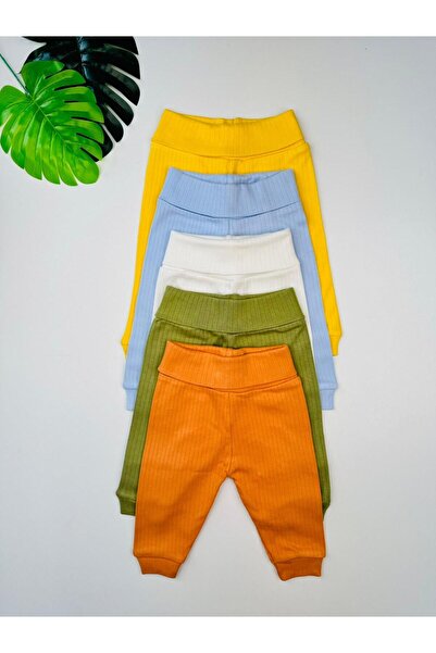 EFU BABY 5-Piece 100% Cotton Report Basic Baby Pants