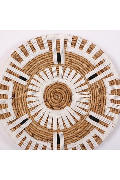 Mylamp Aspendos 40x9 cm Διάμετρος - Φυσικό Πιάτο Τοίχου Abaka
