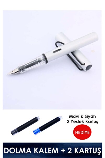 Vox Art Dolma Kalem -f- Uç - Mat Gövde (PİSTONLU) Açık Gri