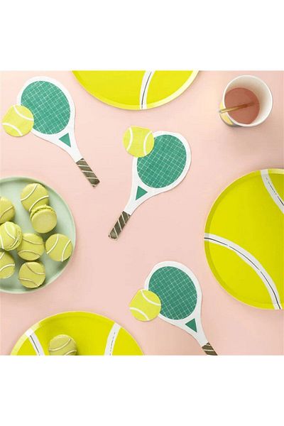 Meri Meri - Tennis Plates - Tennis Plates - 8 Pieces