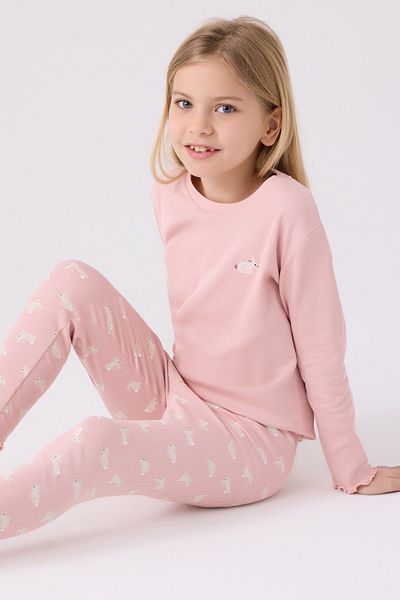 ROLY POLY Girl's Pink Corduroy Tights Suit