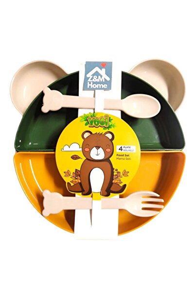 ZM HOME Bebek Tabağı, Renkli Tabak, Mama Tabağı, Ek Gıda Başlangıç Tabağı