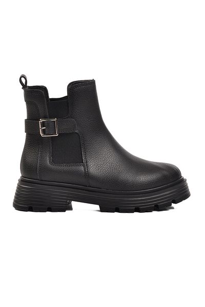AYAKMOD Μαύρα slip-on γυναικείες μπότες - 677008