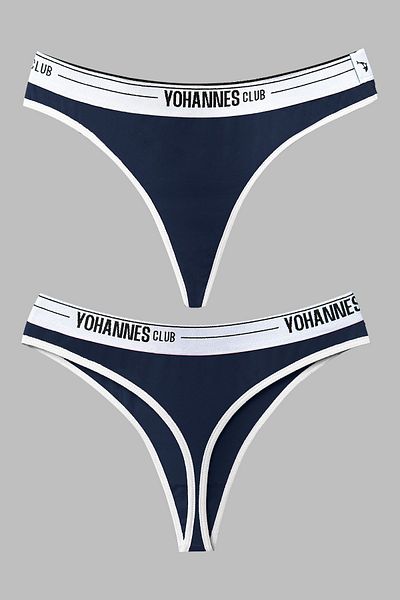 Yohannes Club Γυναικεία εσώρουχα στρινγκ με λαστιχένια ζώνη, 4 τεμαχίων, πούδρα, μπορντό, μπλε ναυτικό, μαύρο