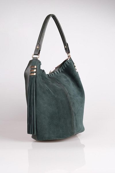 Jacquline Women's Shoulder Bag - Genuine Suede