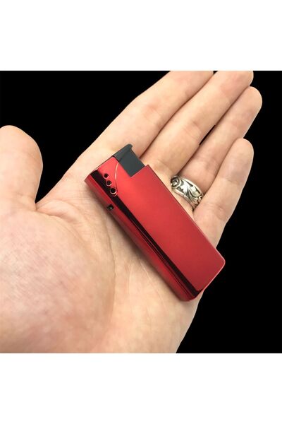 KANUNİ TESBİH Özel Ahşap Kutulu Kırmızı Renk Hediyelik Çakmak